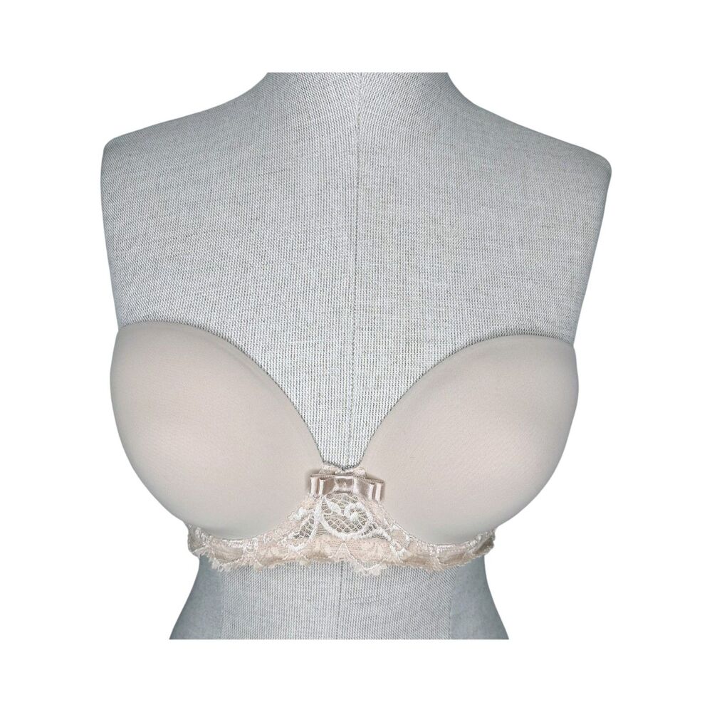 Simone Perele Celeste Strapless Bra sz 32E * Smooth Cup Plunge Front